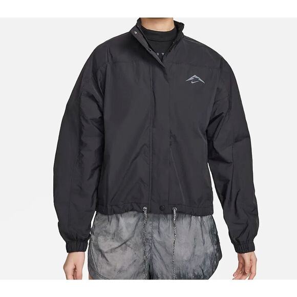 Nike Trail Women's Size XS Black Oversized Repel UV Running Jacket NWT - Picture 3 of 11